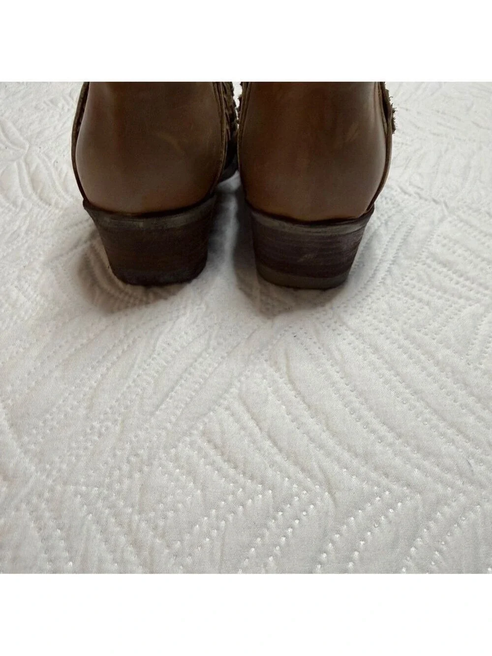 Circle G Women’s Patina Leather Western Ankle Boots. Size 8.5